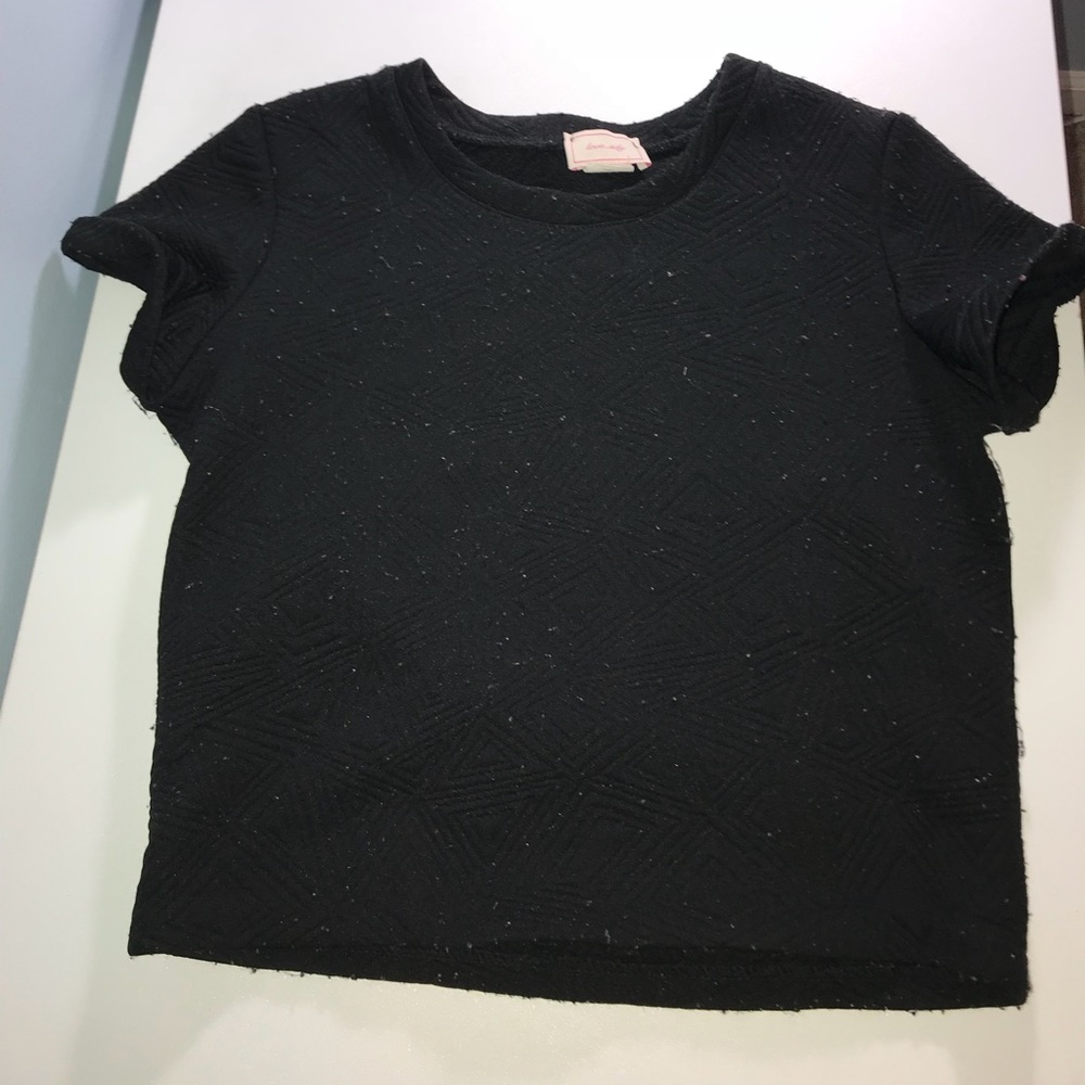 Black crop top